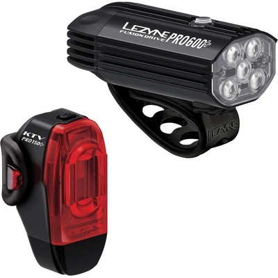 Lezyne Fusion Drive PRO 600+ KTV Drive PRO+ set čierne