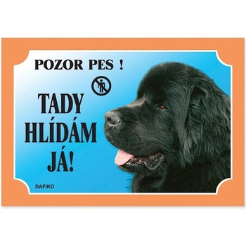 Dafiko Tabulka novofoundlandský pes černý