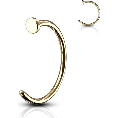 S4U Pozlacený piercing do nosu (10 mm, 1 mm) N01146-1010