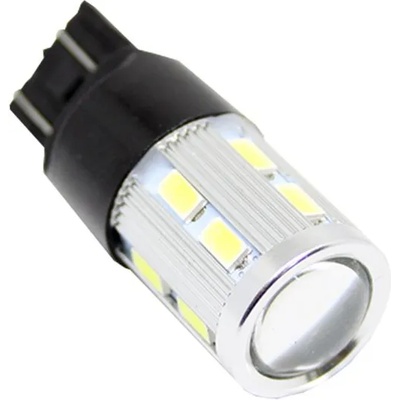 Диодна крушка тип t20 canbus с 16 smd диода и лупа 5630 двойна светлина червена (t2016smdr1)