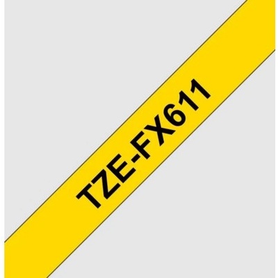 TZE-FX611, žltá / čierna, 6mm TZEFX611