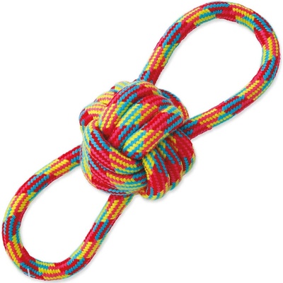 Dog Fantasy Hračka preťahovadlo osmička+uzel 22 cm