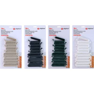 ALPINA ЩИПКИ ЗА ОПАКОВАНЕ НА ХРАНА alpina К-КТ 10бр (871125255631)