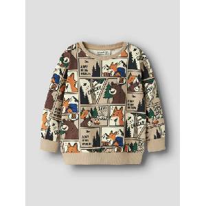 NAME IT Блуза nmmoswaldy ls nreg sweat bru box (601775090091)