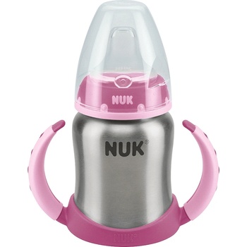 Nuk Термо шише от неръждаема стомана NUK - First Choice, 125 ml, 6+ месеца, Розово (10255247-Розов)