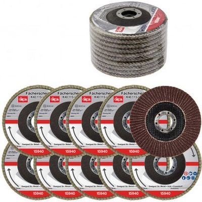 Dema Lamelový vejárový brúsny kotúč 115 mm K40 15940D 10 ks