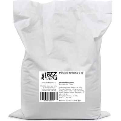 Život bez lepku Pohánka lámanka Šmajstrla 5 kg