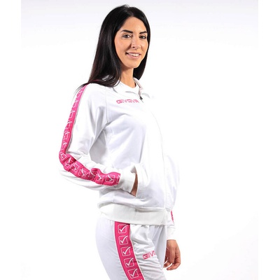 Givova Giacca Tricot Band biela-fuchsiová
