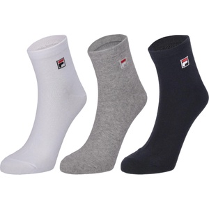Fila Quarter plain socks 3p черно, сиво, бяло 43-46 (f9303-700)