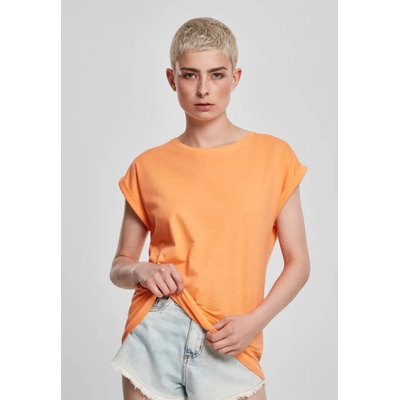 Urban Classics Дамска тениска в оранжев цвят Urban Classics Ladies Extended Shoulder Tee papaya UB-TB771-02431 - Оранжев, размер 4XL