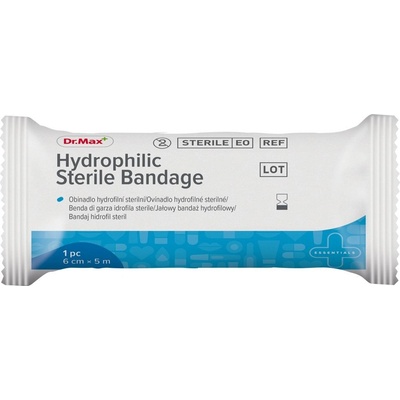 Dr.Max Hydrophilic Sterile Bandage 6 cm x 5 m 1 ks