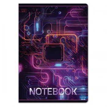 Тетрадка Lastva Matrix A4, 52 листа, Широки редове голяма