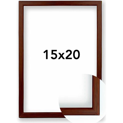 Fotorámeček 23 Rozměr: 15 x 20 cm, Barva: Tmavě hnědá, Typ zasklení: Sklo