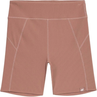 4F dámské legínové kraťasy SS23TTIGF041 SALMON CORAL