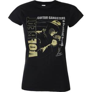 HYBRIS тениска дамска Volbeat - Guitar Gangsters - Black - HYBRIS - WMX-5-VB007-H42-6-BK