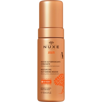 Nuxe Sun Овлажняващ пяна за автобронзиране за лице и тяло 150 ml