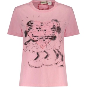 DESIGUAL Дамска тениска с къс ръкав desigual, Размер s, Цвят Роза (26swtk42_rs3018)