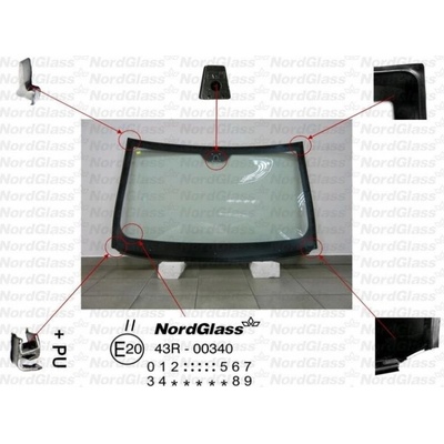 NordGlass Čelní sklo - zelené - 5dv. ASNG 3355AGSZ
