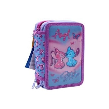 Giotto Пълен троен несесер Stitch & Angel