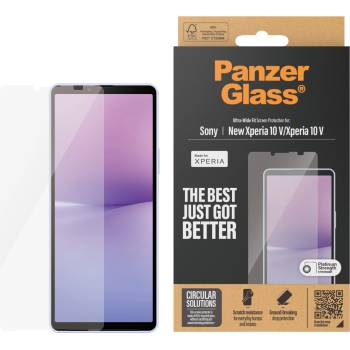 Panzer Стъклен протектор PanzerGlass за Sony Xperia 10 VI. 10 V AntiBacterial, UWF , Черен