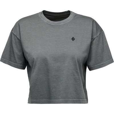Black Diamond Дамска тениска Black Diamond Women's Diamond Crop S/S Tee T-shirt - Charcoal - размер XL (916-3679-0115)