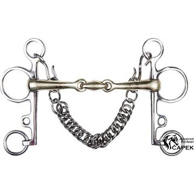 HKM Udidlo Argentan pelham 2x lomený – Zboží Mobilmania