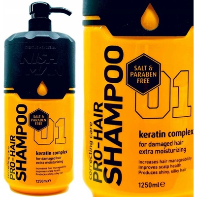 Nishman Pro-hair Keratin Complex 01 Šampon pro muže 1250 ml