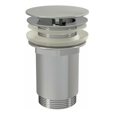 RAVAK umývadlový odtokový ventil 5/4" neuzatvárateľný pre umývadlá bez prepadu, chróm, X01439