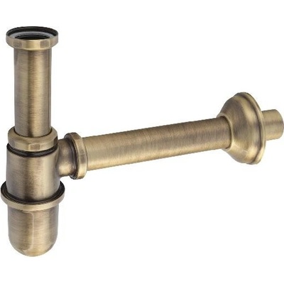 Reitano Rubinetteria RETRO umyvadlový sifon 1'1/4, odpad 32 mm, bronz 9596