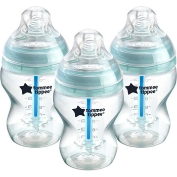 Tommee Tippee Advanced Anti-Colic бебешко шише против колики самостерилизиращ Slow Flow 0m+ 3x260ml