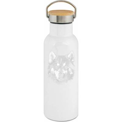 123TRIKO termoska Husky, bílý tisk 500 ml