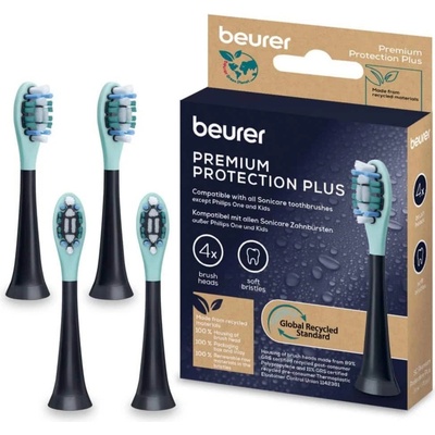 Beurer Резервни накрайници за ел. четка Beurer Protection Plus, съвместими с beurer SC 30/50, 4 бр. , черни (10523_BEU)