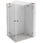 Mexen Lunar L Дуо кабина за душ с отваряща се врата, дясна, 95 x 90 см, прозрачна, розово злато - 834L-095P-090L-60-00 (834L-095P-090L-60-00)