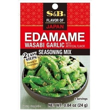 S & B Kořenící směs na fazole Edamame s příchutí wasabi a česneku 24 g