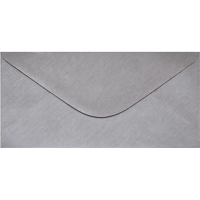 Obálka DL 11x22cm metalická stříbrná