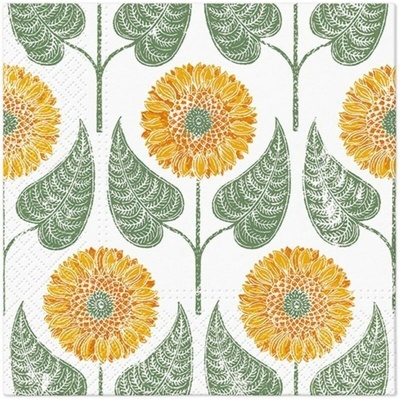 PAW SDL140100 Sunflowers Pattern servítky 3V 20ks 33x33cm