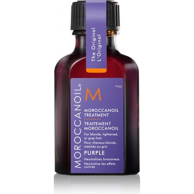 Moroccanoil Treatment Purple vyživující olej pro blond a šedivé vlasy 25 ml