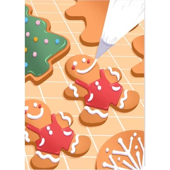 GloryArt Коледна картичка GloryArt - Бисквитки (CGGC094)