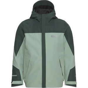 Jack Wolfskin Детско водоустойчиво яке Jack Wolfskin Kid's Trailventure 2L Jacket Waterproof jacket - Green Zinnia - размер 116 (EU) (703-6913-0212)