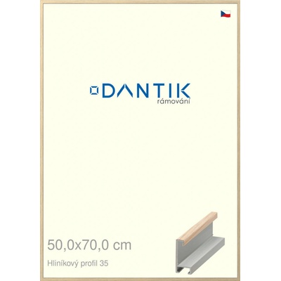DANTIK rám na obraz 50 x 70 Dýha dub raw