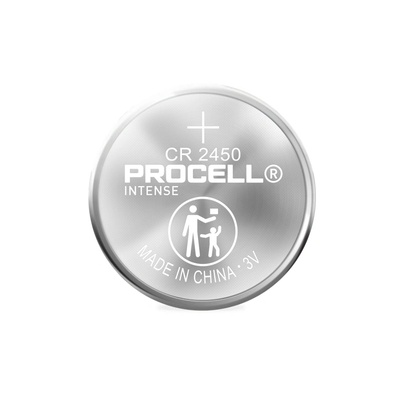 Duracell Бутонна батерия DURACELL PROCELL CR2450, 3V, 1 бр. bulk, Литиева, /цена за 1 батерия/ (PROCELL-CR2450-1PK-BULK)