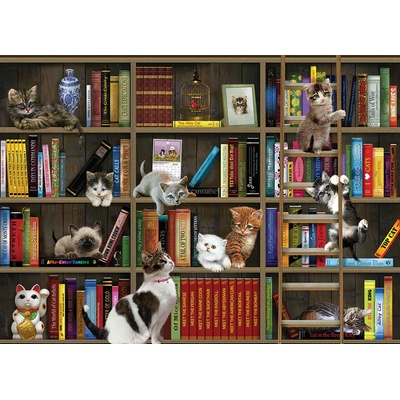 - Puzzle Kitty Librarians - 1 000 piese