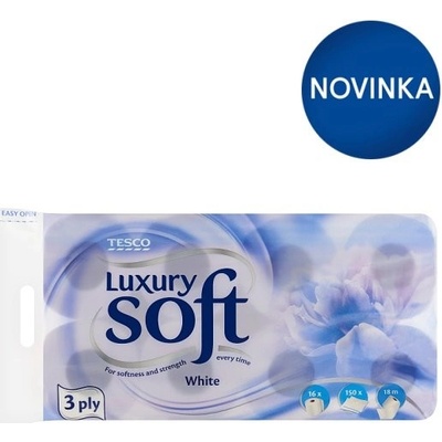 Tesco Soft Luxury White 3 vrstvy 16 ks