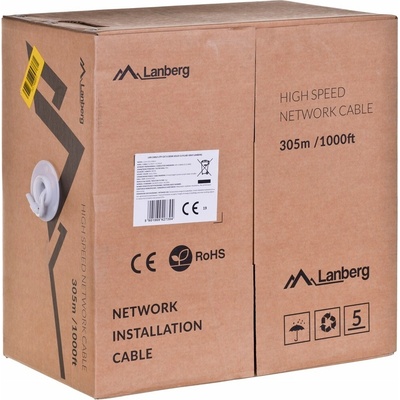 Lanberg LCU6-12CU-0305-S UTP Kat.6 CU, 305m