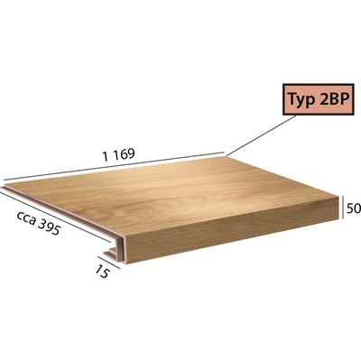 Karndean International Ecoline Step - 2 BP schod s nosom 9560 Buk vita