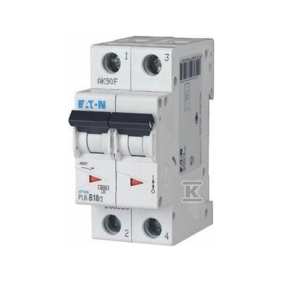 Eaton 2P D 10A 6kA AC PL6-D10/2 286577
