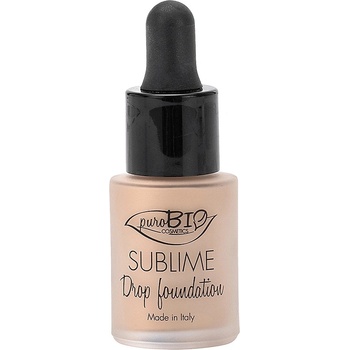 puroBIO cosmetics Makeup tekutý Sublime Drop Foundation 02 puroBIO 19 g