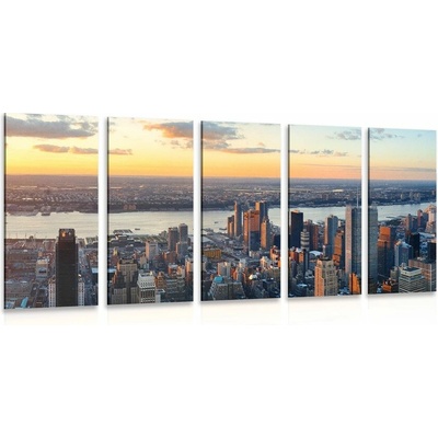 5-dielny obraz mesto New York