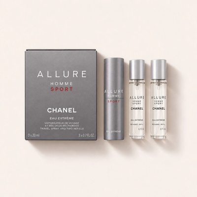 Chanel Allure Sport Eau Extréme toaletní voda pánská 3 x 20 ml