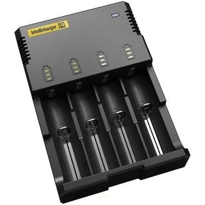 NITECORE Зарядно у-во NITECORE i4, Universal Charger, LiIon & NIMH, 18650, CR123; AA, AAA, C, D (NITECORE-C-i4-UNI)